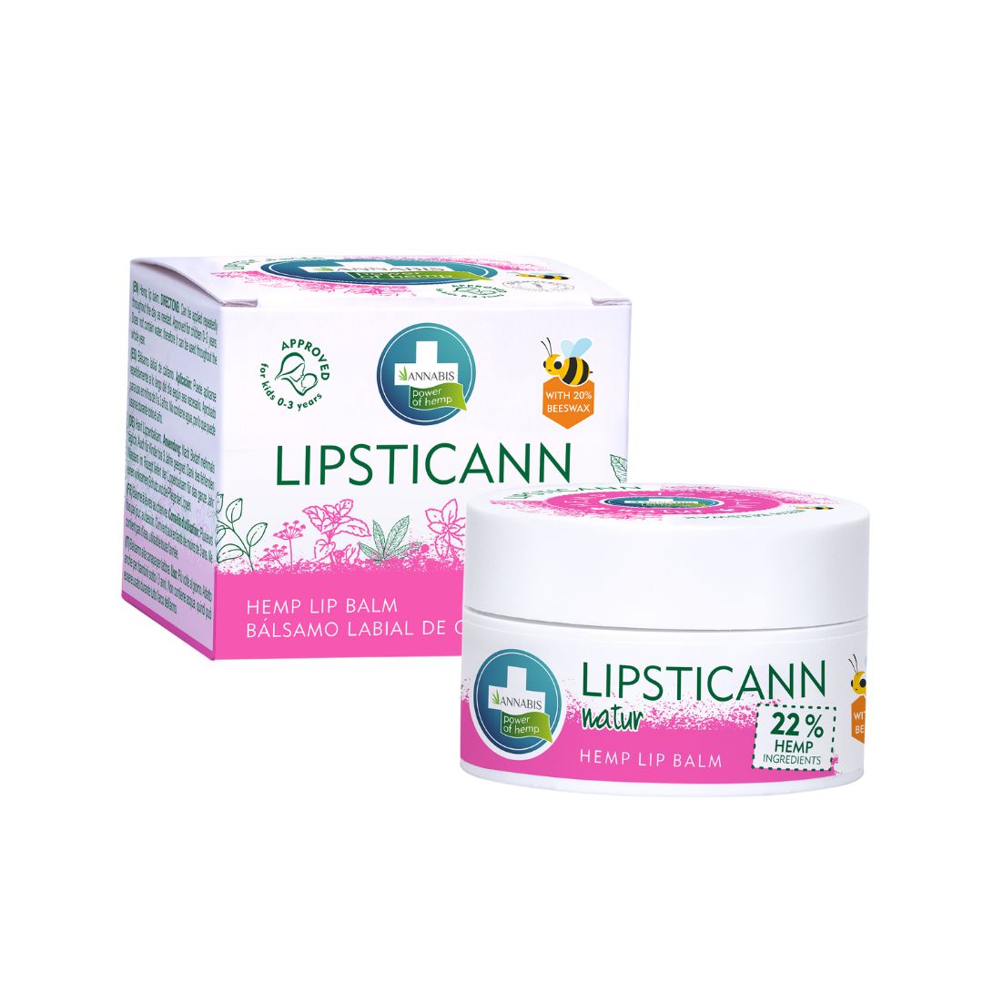 LIPSTICANN NATUR · Bálsamo labial reparador de Cáñamo hidratante y regenerador - CBD sender