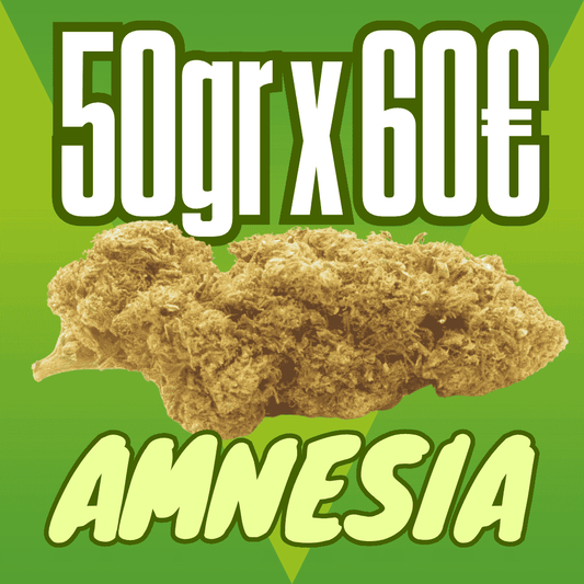 Flor de CBD Amnesia 50gr x 60€